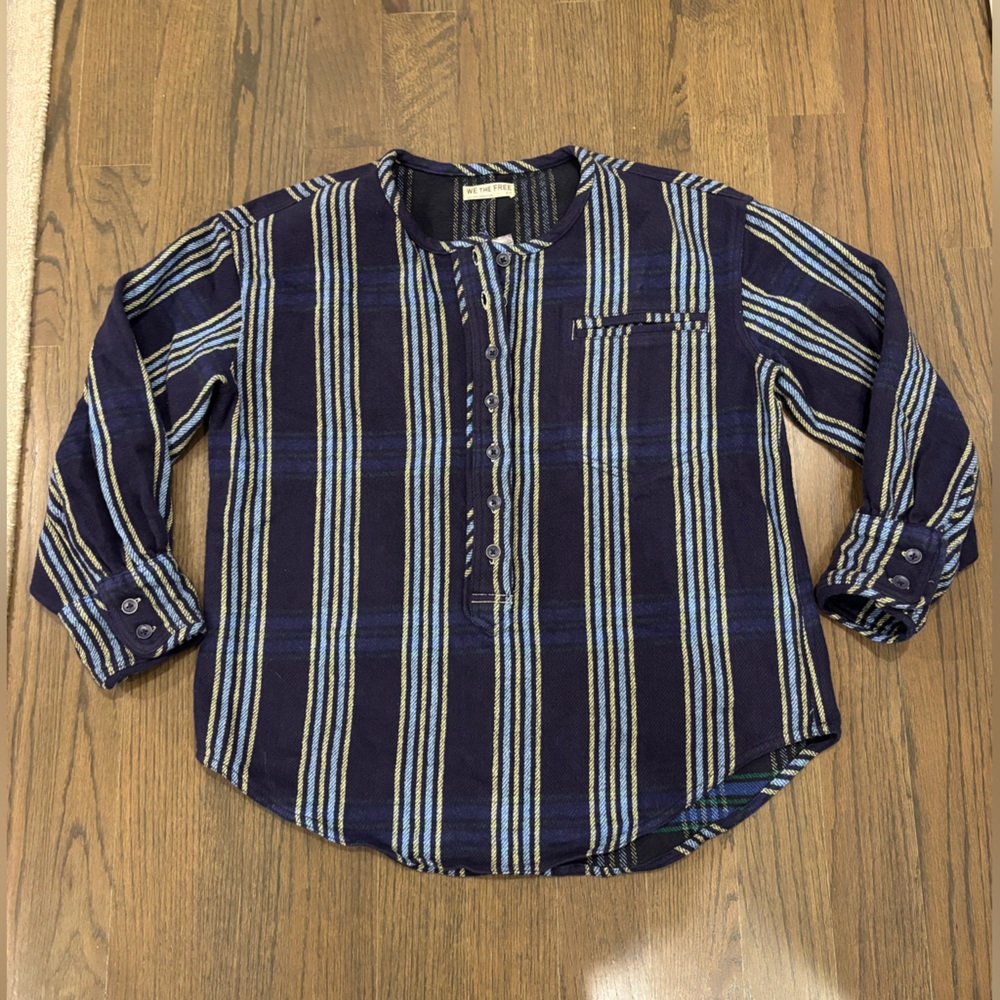 Free People We The Free Perfect In Plaid Pullover - Picture 5 of 11